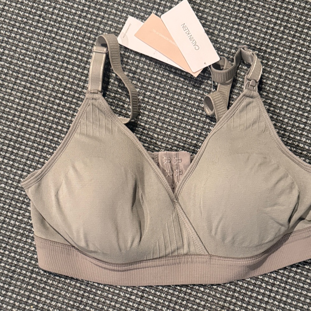 Calvin Klein Women's Taupe Bralette size L